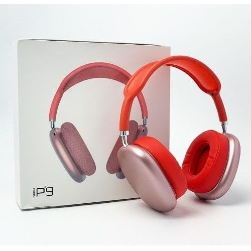 P9 Wireless Headphones Hifi Stereo With Mic For IOS And Android - Red
