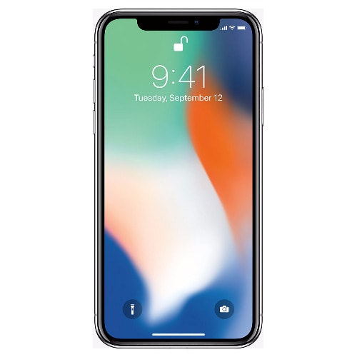 Iphone X - 64GB ROM 3GB RAM 4G + Free Pouch & Screen Guide -Silver