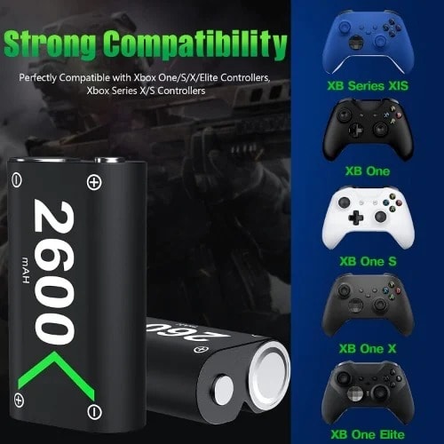X1 Controller Charger With 2600mah Battery Pack - Black