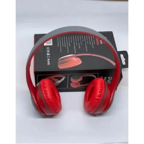 P47 Wireless Bluetooth Headphone - Red