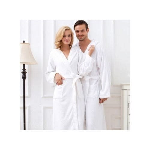 Couples Bathrobe - White