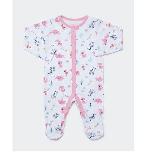 Baby Girls Organic Cotton Sleepsuits - 3 Pieces