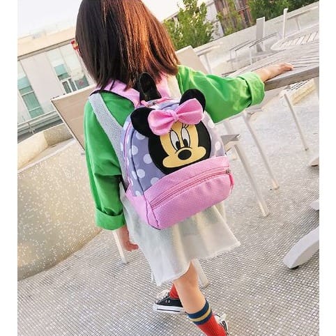 Baby Girls Minnie Mouse Backpack - Pink