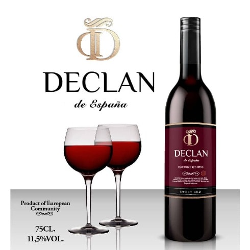 Declan Sweet Red Wine Abv 11.5% - 70cl