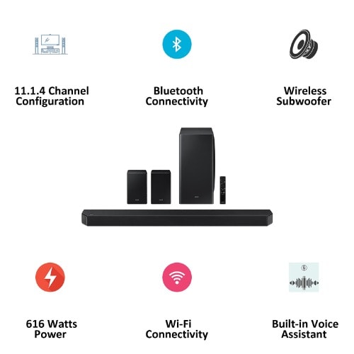 Q950a 11.1.4 Channel 616 Watts Dolby Atmos Sound Bar