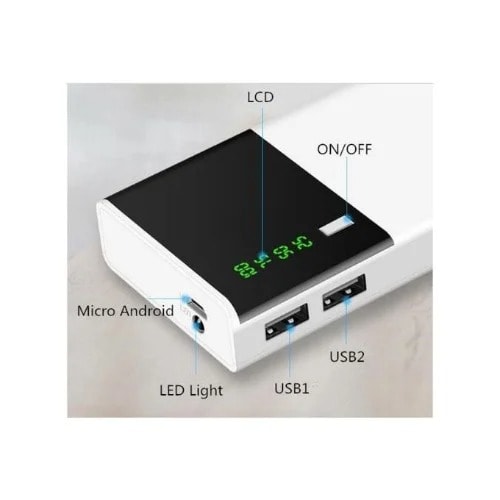 Rohs Dual Usb Digital Led Power Bank - 20,000mAh