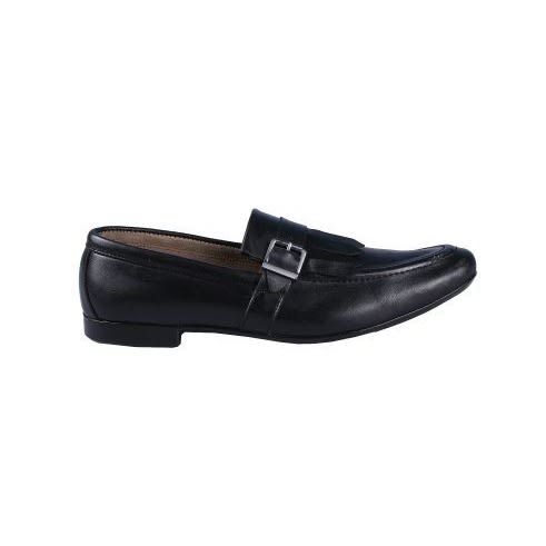 Men's Slip On With Flap And Buckle Detail - Black
