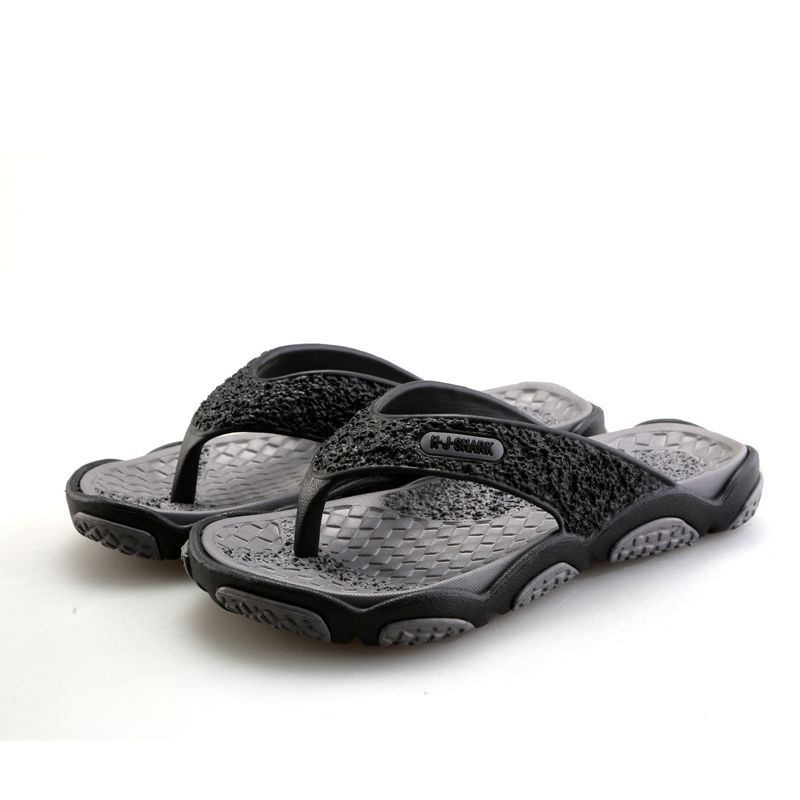 Mens Flip Flops Casual Sandals-Grey
