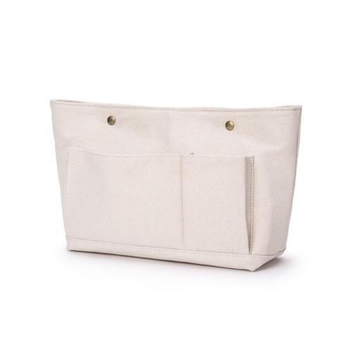 Eco Cotton Canvas Insert Handbag Purse Organizer Bag In Bag Large Size