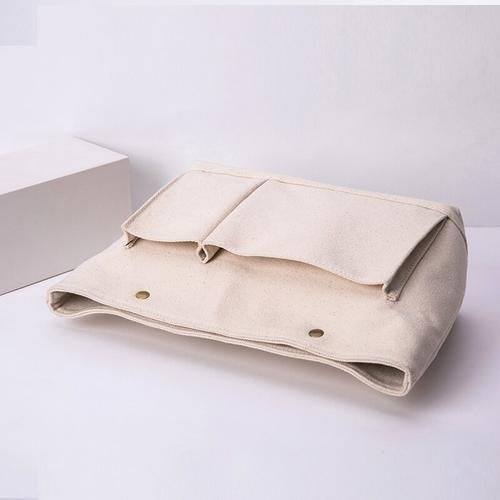 Eco Cotton Canvas Insert Handbag Purse Organizer Bag In Bag Large Size