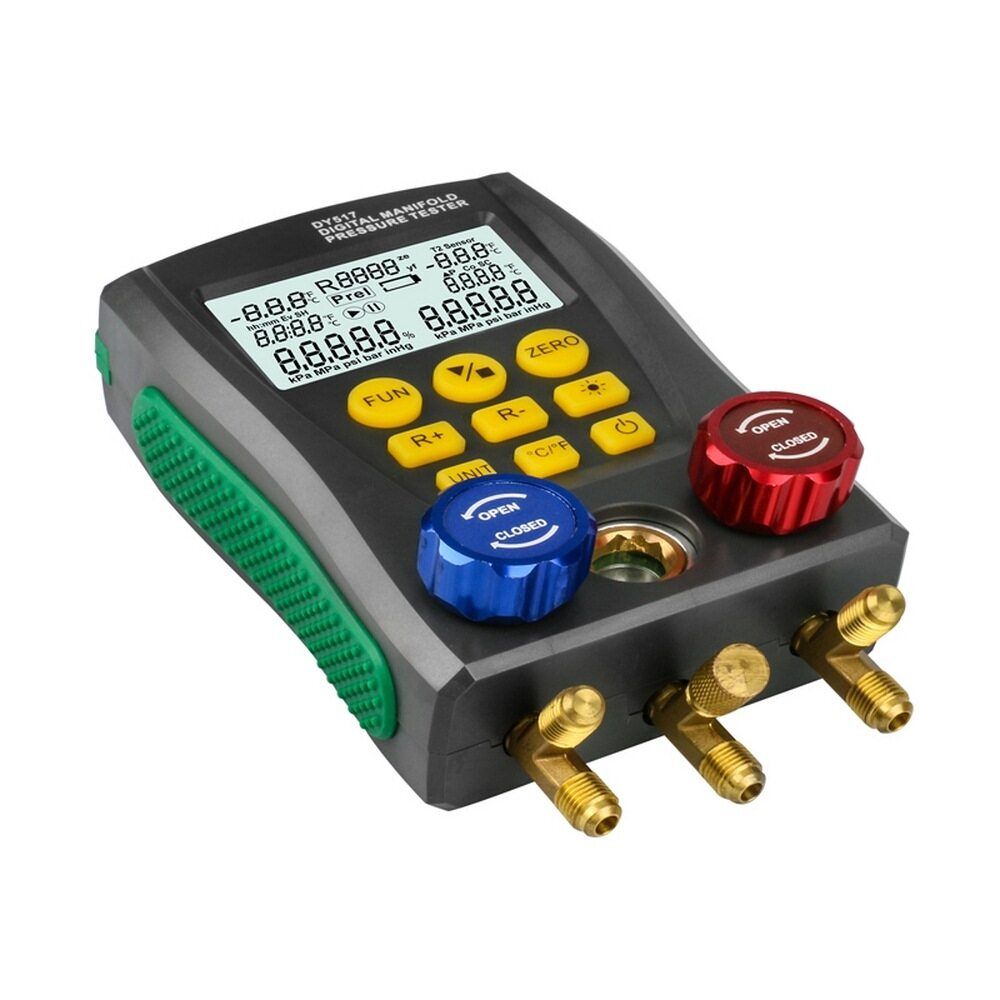 DUOYI DY517/DY517A Refrigeration Digital Manifold Set Vacuum Meter Testing HVAC Temperature Tester Digital Manifold Meter HVAC Vacuum