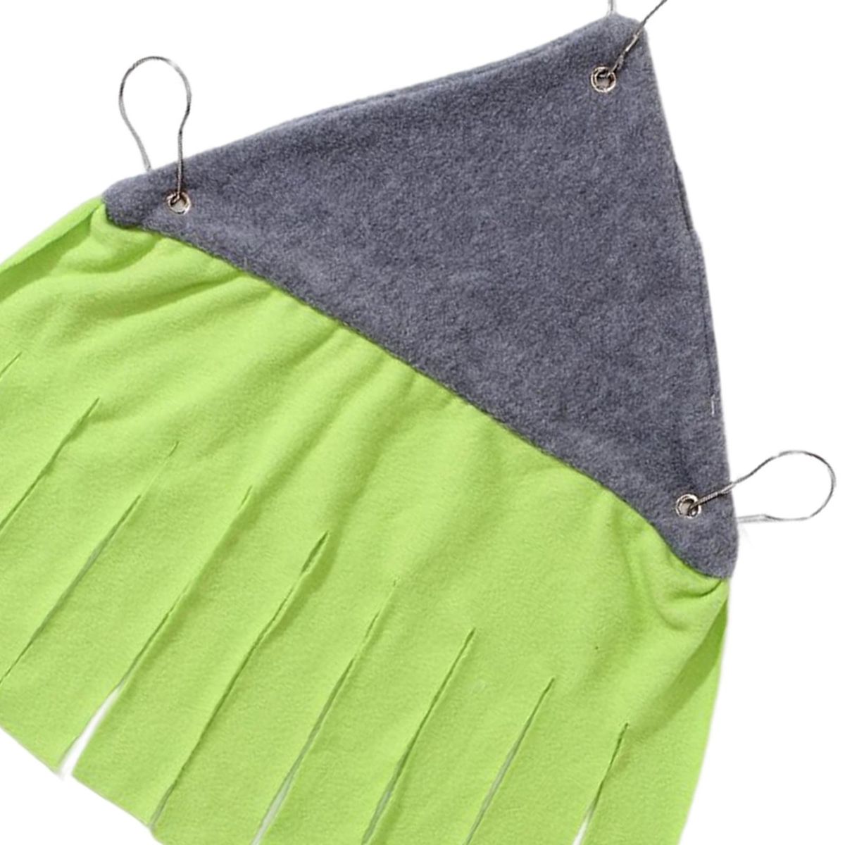 Small Animal Hammock Bed Tassel Strip Tent Cozy Ventilation Greenish