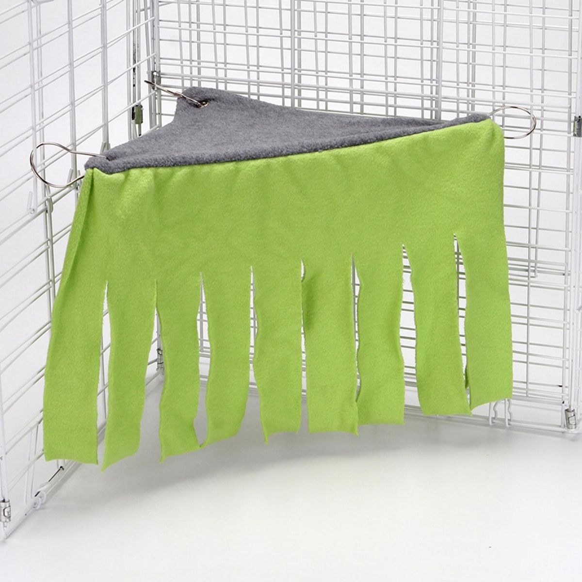 Small Animal Hammock Bed Tassel Strip Tent Cozy Ventilation Greenish
