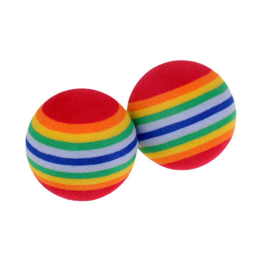 Prettyia 6pcs Soft Sponge  Practice Balls Indoor Red