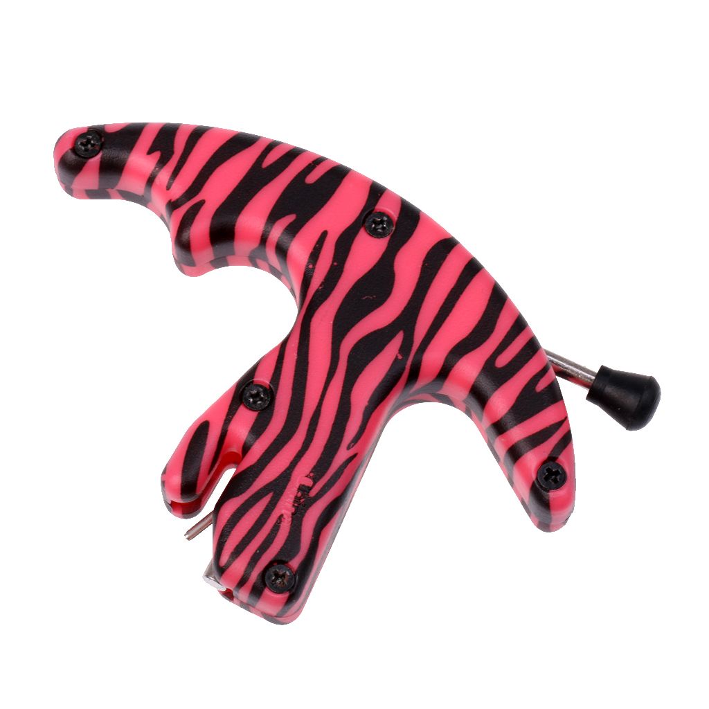 Archery Compact ThumbActivated Release Bows Shooting Assist Tool Pink