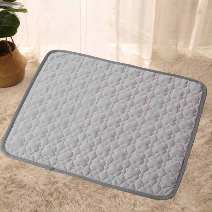Portable Cooling Mat Dog Summer Washable For Heat Relief Ice Grey