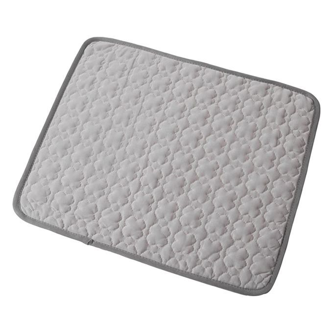 Portable Cooling Mat Dog Summer Washable For Heat Relief Ice Grey
