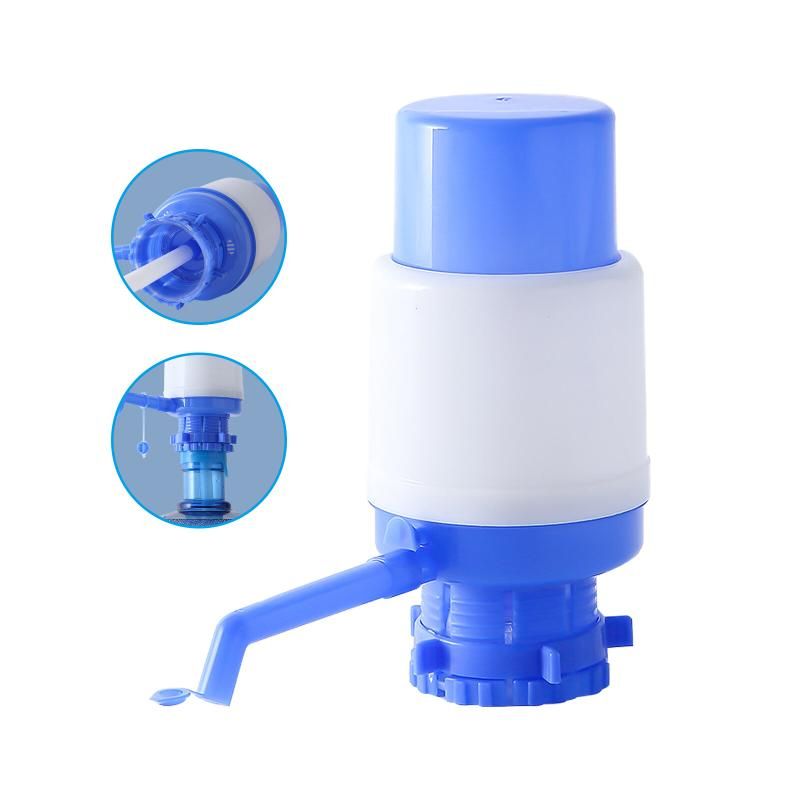 Water Bottle Pump Manual Hand Pressure (Blue/White)