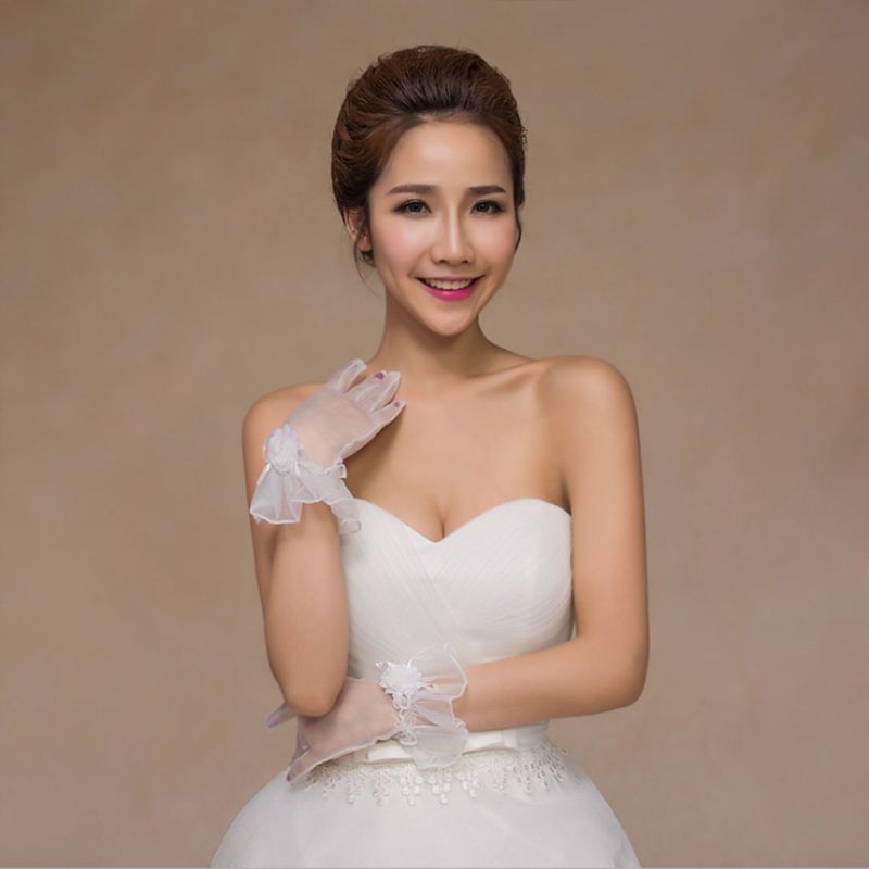 Bridal Gowns Accessories Thin Mesh Flowers With Fingers