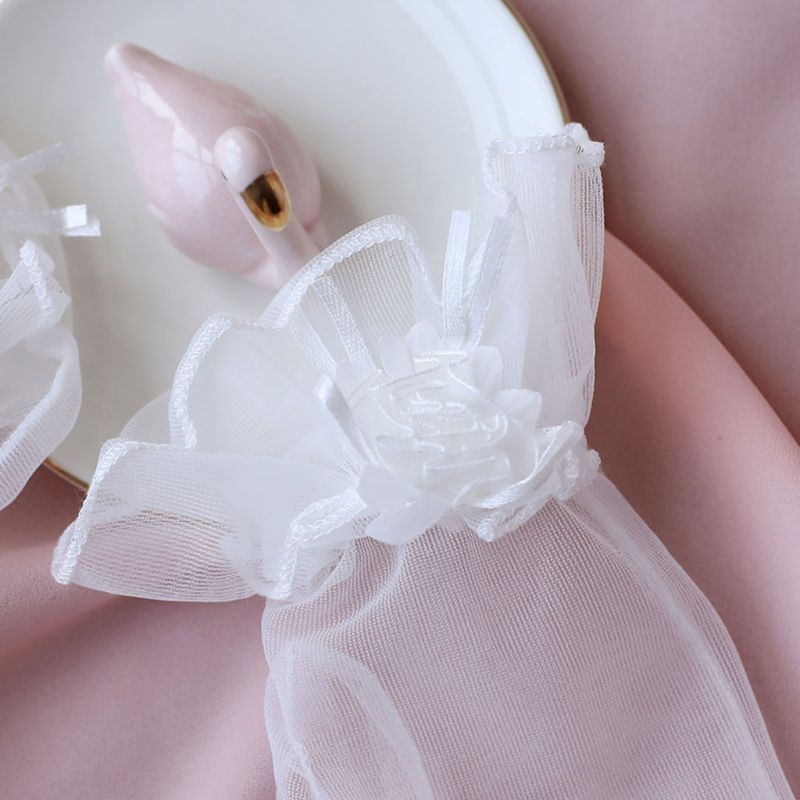 Bridal Gowns Accessories Thin Mesh Flowers With Fingers