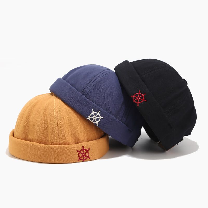 Unisex Adjustable Brimless Hat Men Women Retro