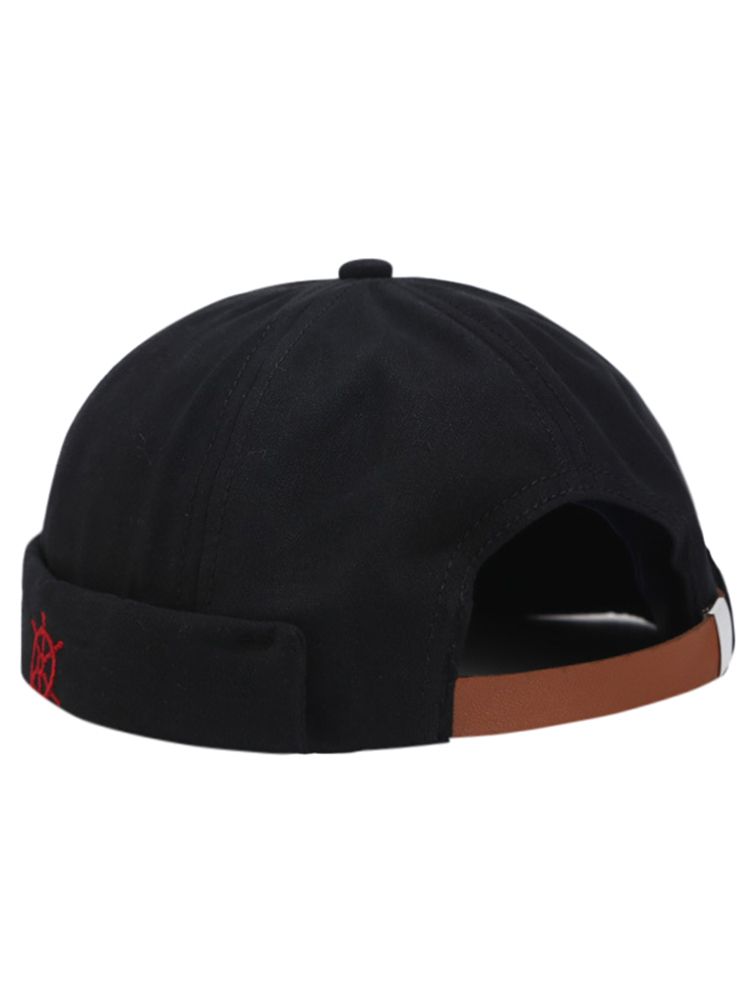Unisex Adjustable Brimless Hat Men Women Retro