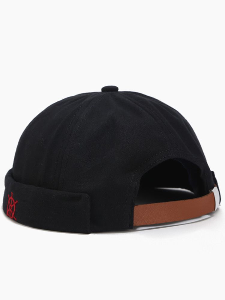 Unisex Adjustable Brimless Hat Men Women Retro