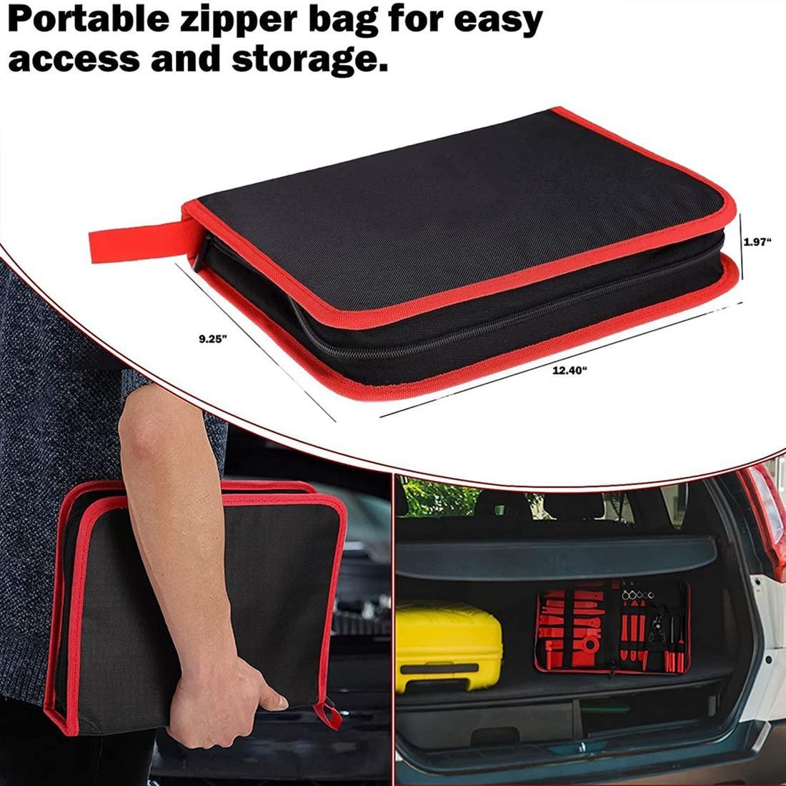 39Pcs Trim Removal Tool, Car Panel Tool Stereo Removal Tool Kit, Auto Panel Door Audio Removal Tool Kit with Storage Bag