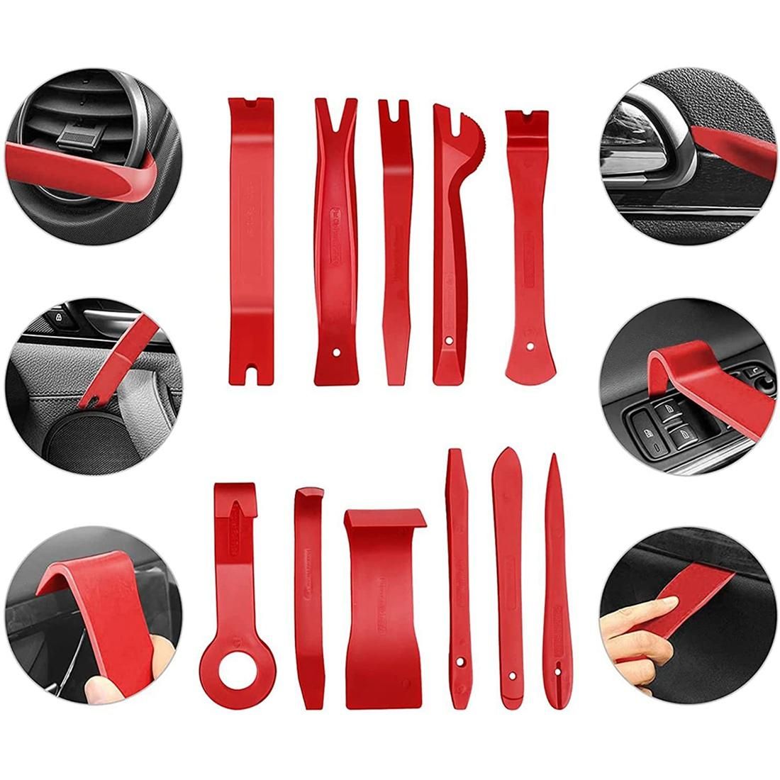 39Pcs Trim Removal Tool, Car Panel Tool Stereo Removal Tool Kit, Auto Panel Door Audio Removal Tool Kit with Storage Bag