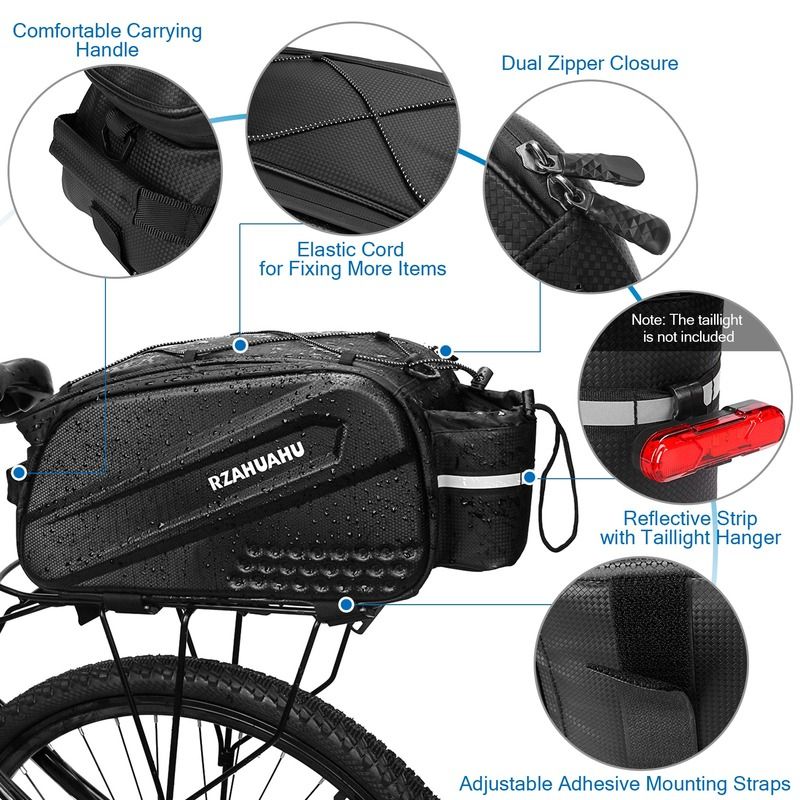 Multifunctional Bicycle Rear Seat Bag Waterproof C