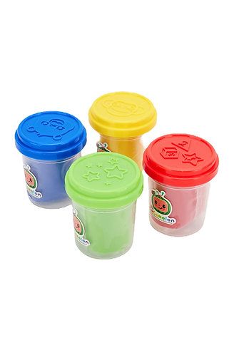 Colourful Modelling Dough 4-Pack, Mixed Colours