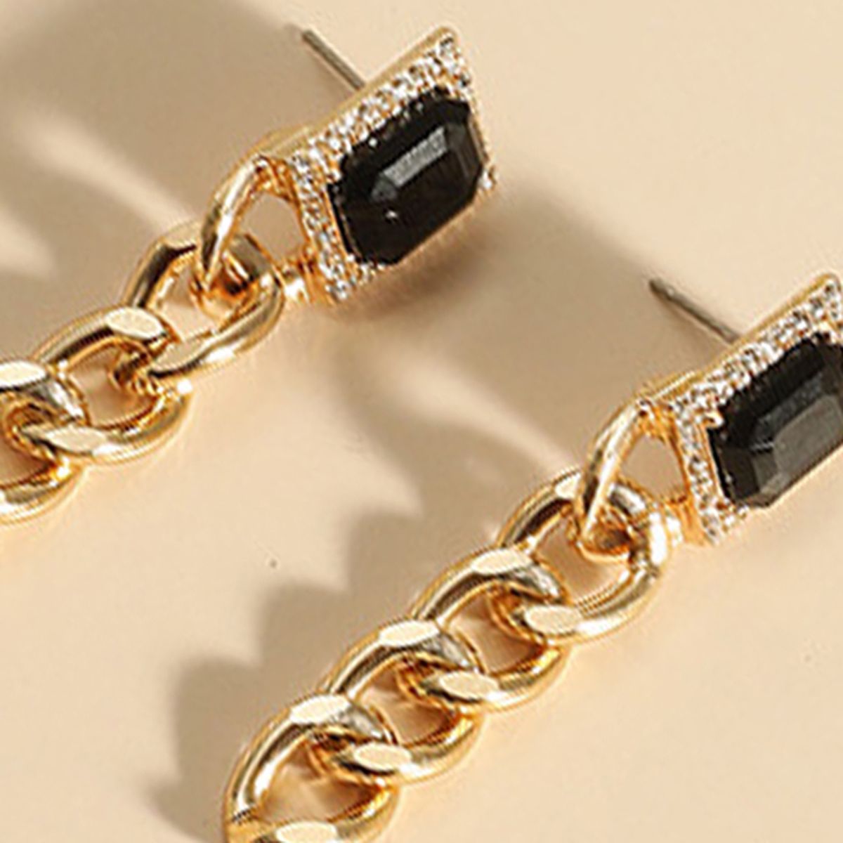 2PcsSet Trendy Earrings Necklace   Dangle Golden