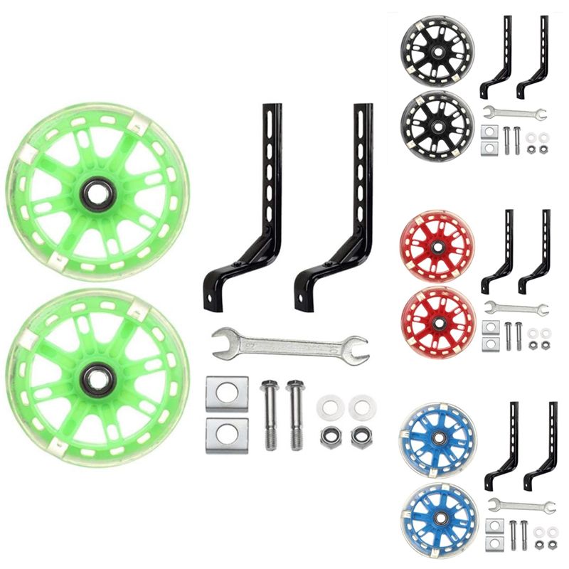 Bicycle Mute Training Wheels For 12 14 16 18 20 Inch Single