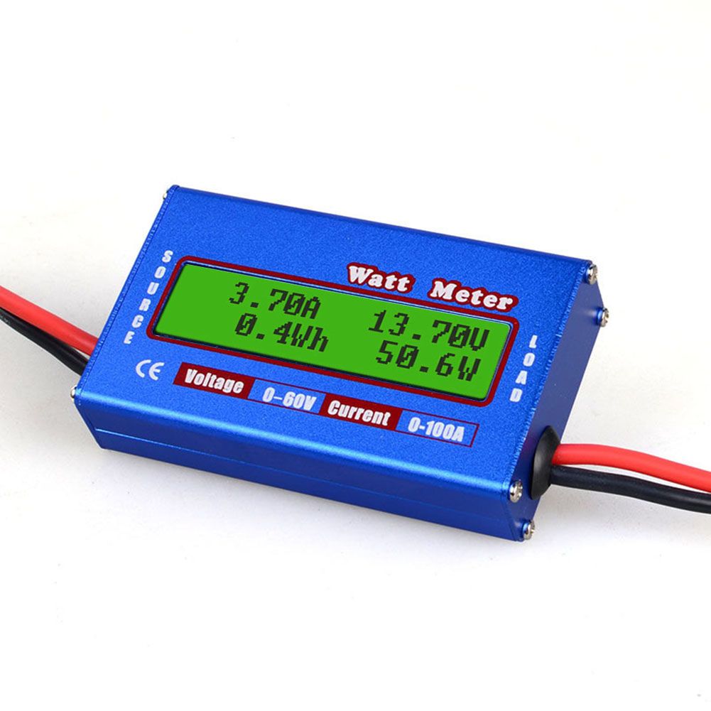 Watt Meter Volt Amp Meter Wattmeter 0-100A 0-60V High Precision Power Meter Watt Meter Balance Voltage Battery Power Analyzer