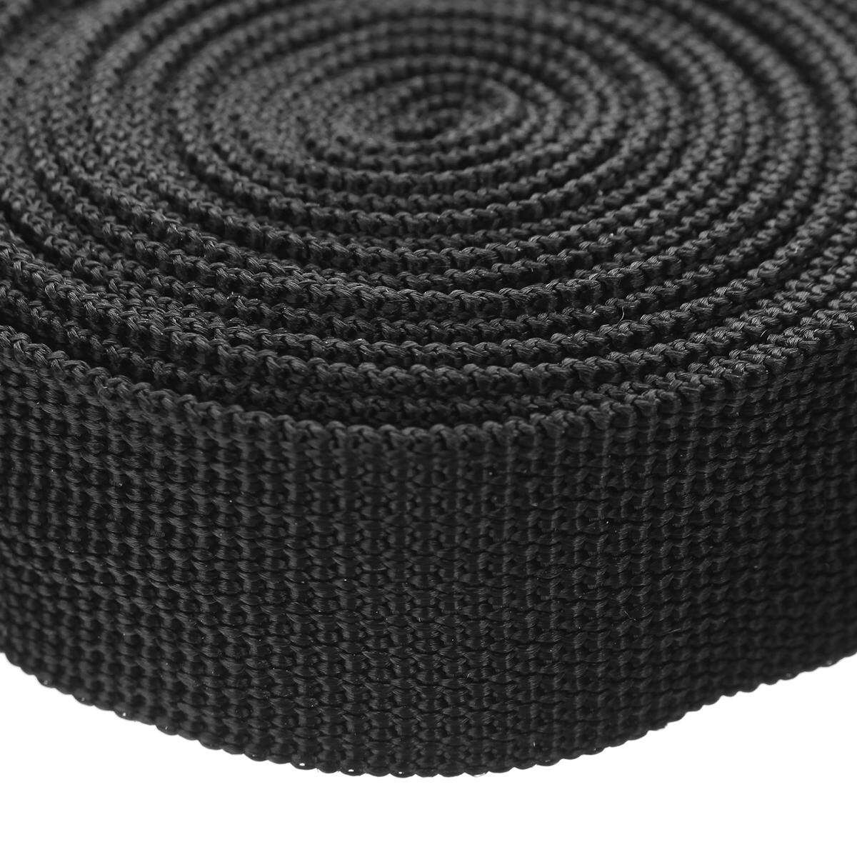 2 Set Of 2 Buckled Straps Tie Down Lashing Cam Buckle Roof Rack 25mm X 3 Mts Black