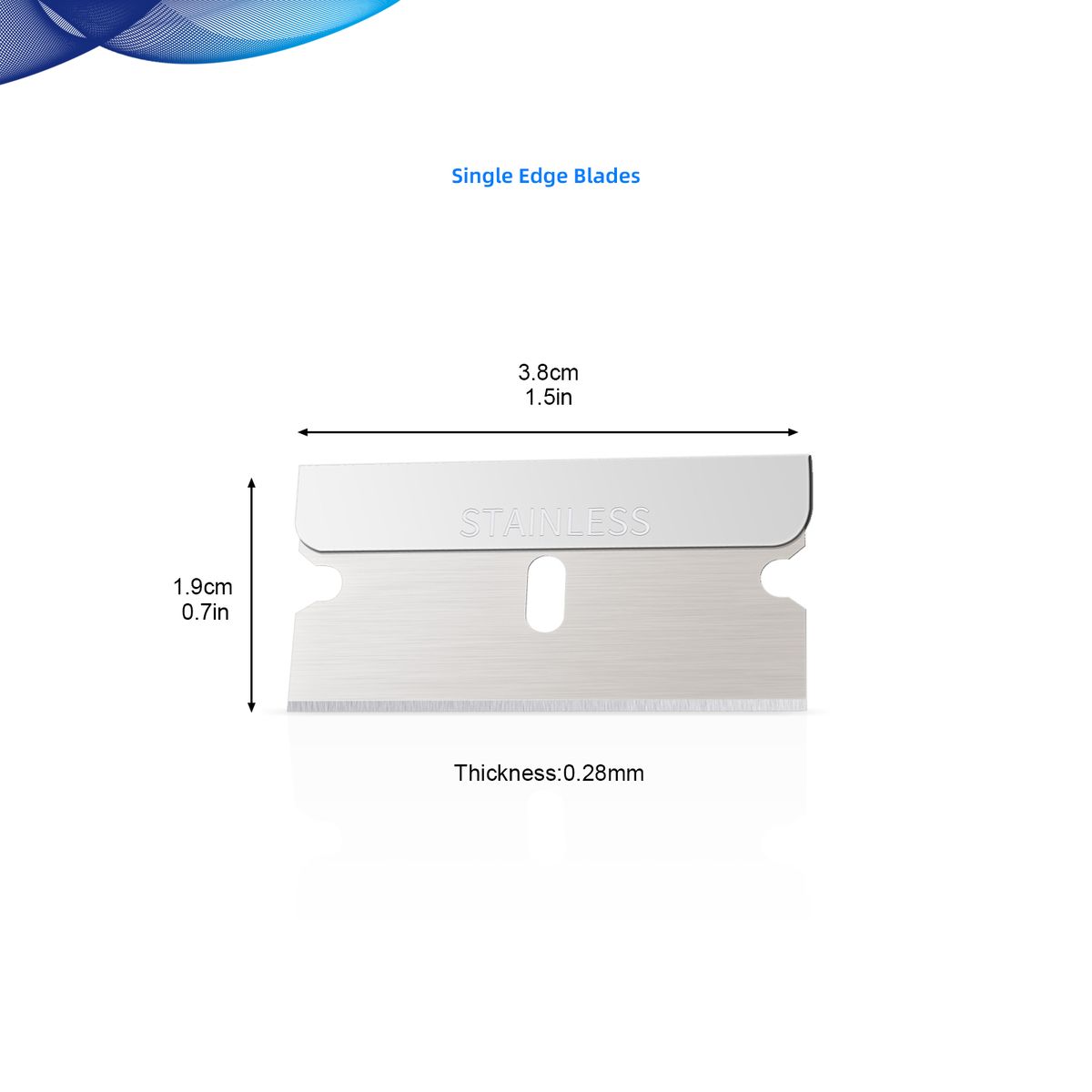 100PCS/Box Stainless Steel Blade  Ser Spare Replacement
