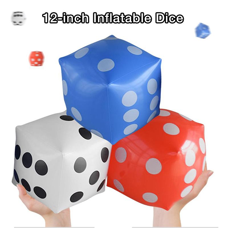 1 Pcs 35cm Big Educational Inflatable Pvc Dice For Party S