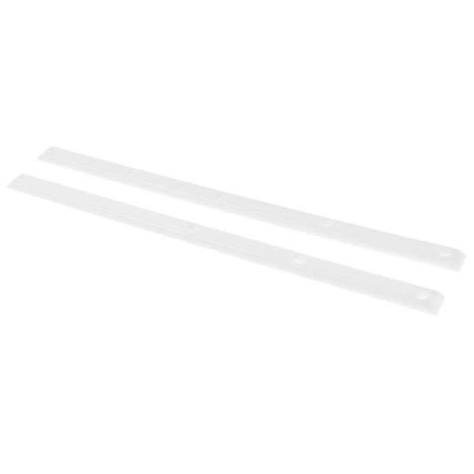 2pcs Longboard Skateboard Rails With Mounting Screws Outdoor White