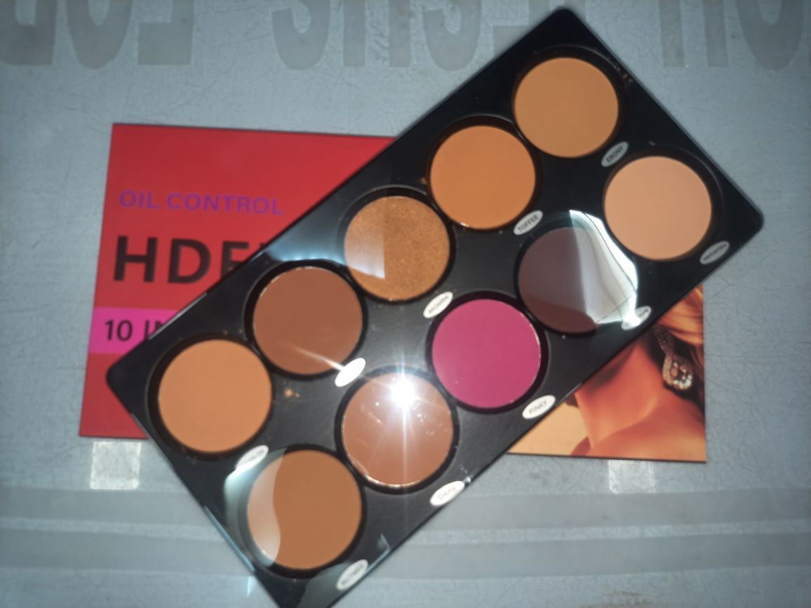 New 2023 HD FITMI 10 In 1 Professional Makeup Oil Control Powder Palette
