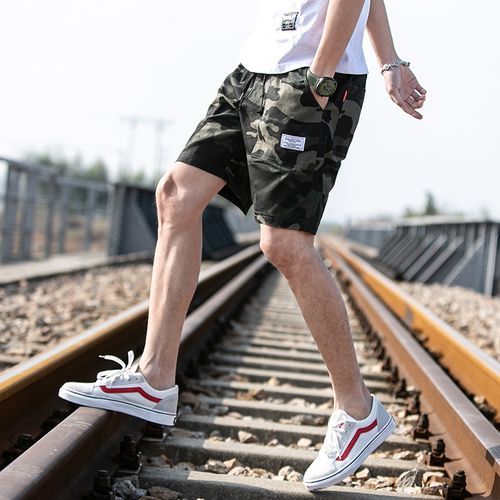 Men's Cargo Shorts Loose Casual Beach Shorts M-5XL