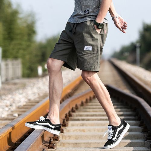 Men's Cargo Shorts Loose Casual Beach Shorts M-5XL
