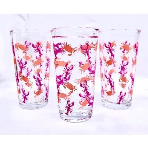 Lobster And Crab Highball Glasses