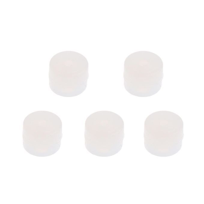 5 Pcs Archery Flexible Soft Rubber Kisser Button 6mm Tie In White