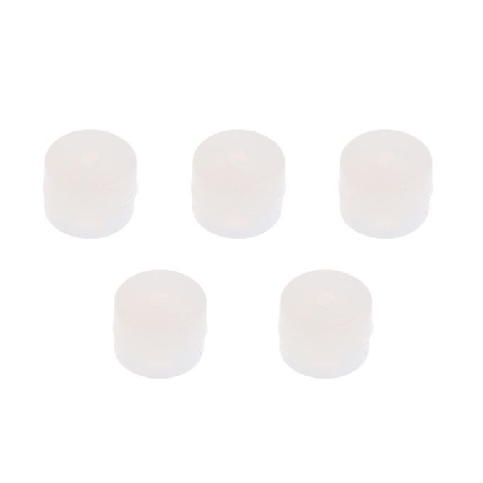 5 Pcs Archery Flexible Soft Rubber Kisser Button 6mm Tie In White