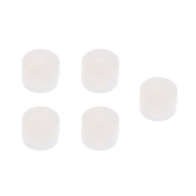 5 Pcs Archery Flexible Soft Rubber Kisser Button 6mm Tie In White