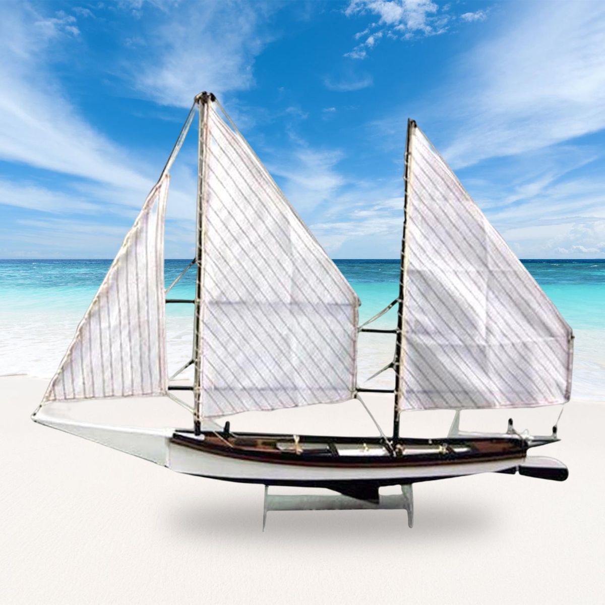 Sailboat Model Kits DIY Assembling Building Kit Sailboat Toys For Home