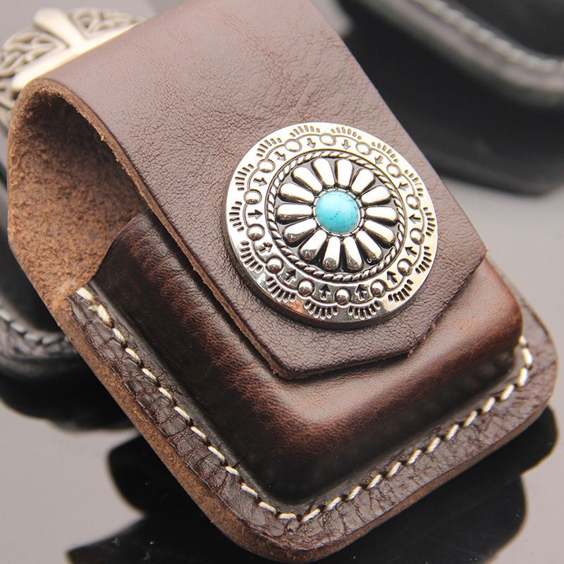COSY MOMENT Small Box Case For Zippo Handmade Leather