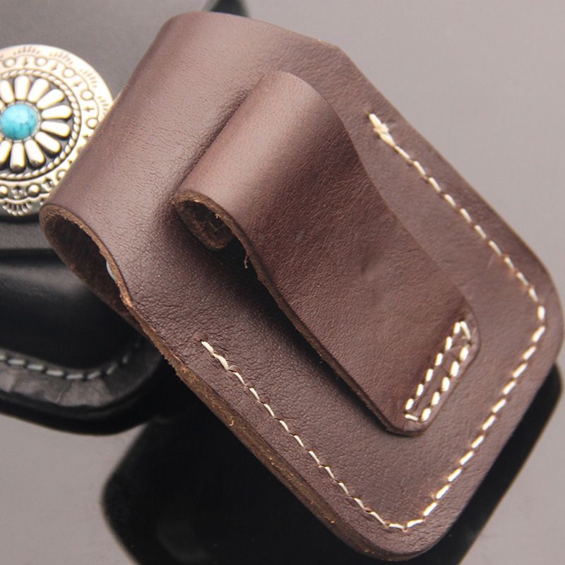 COSY MOMENT Small Box Case For Zippo Handmade Leather