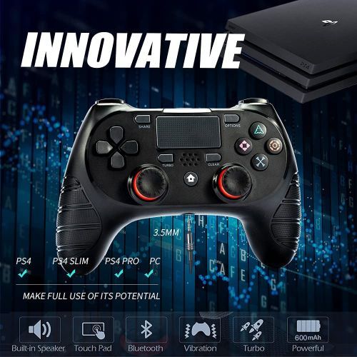 Wireless PS4 Controller Pad Bluetooth Video Gamepad Pro Slim