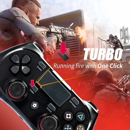 Wireless PS4 Controller Pad Bluetooth Video Gamepad Pro Slim